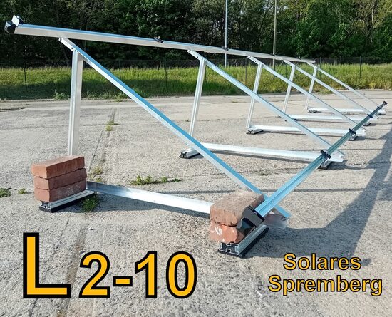 Aufständerung L vertikal / leichte Ausführung